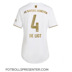 Bayern Munich Matthijs de Ligt #4 Borta Matchtröja Dam 2022-23 Kortärmad